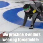 Protective headbands by Forcefield® worn during activities such as practicing 8-enders in sports, providing an added layer of safety and protection during high-risk moments.