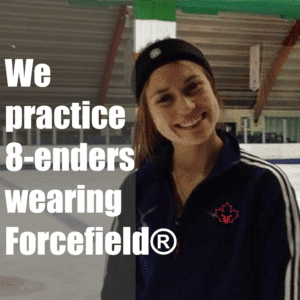 Protective Headbands by Forcefield® being worn during athletic training or sport activities, showcasing comfort and protection for non-collision sports.