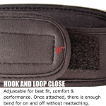 Forcefield Headbands logo close-up, showing adjustable hook and loop fastener for secure fit and comfort during various activities. Perfect for adding protective layers in sports and high-risk situations.