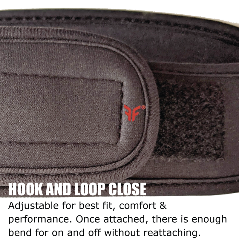 Forcefield Headbands logo close-up, showing adjustable hook and loop fastener for secure fit and comfort during various activities. Perfect for adding protective layers in sports and high-risk situations.