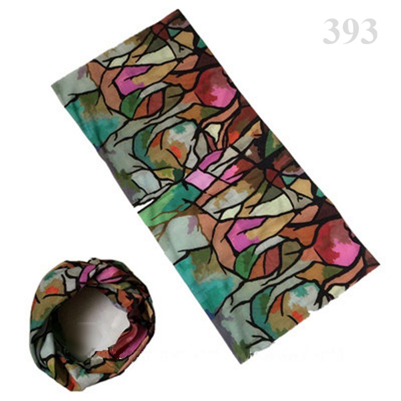 Colorful abstract patterned protective headband by Forcefield®, suitable for athletes and high-risk activities, offering an added layer of protection during sports and outdoor pursuits.