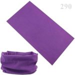 Purple protective headband and sports neck gaiter for athletes, offering a comfortable, layered layer of protection during high-risk activities or non-collision sports.