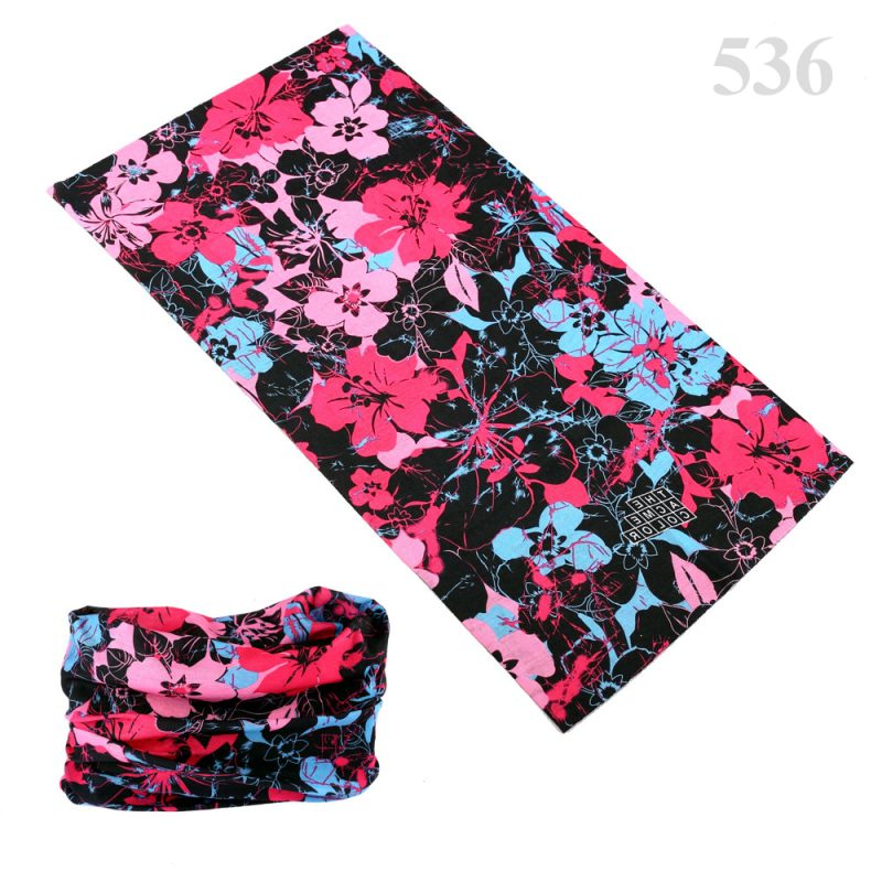 Vibrant floral-patterned protective headband for sports and high-risk activities, offering lightweight cushioning and versatile comfort.