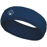 Navy Blue protective headband with Forcefield® logo for sports and high-risk activities.