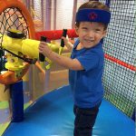 Protective Headbands by Forcefield® for children, designed to add a layer of head protection during active play and adventures in soft play areas, sports, or high-risk activities.